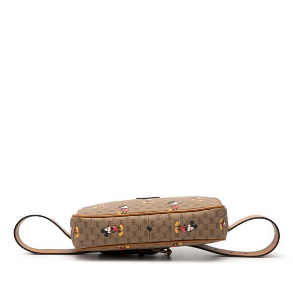 Gucci x Disney Mickey Mouse GG Supreme Body Bag/Waist Bag 602695 Brown Multic... - Picture 3 of 7